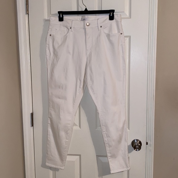 LOFT Plus High Waist Skinny Jeans in White, NWT - Picture 3 of 14